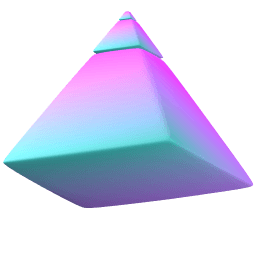 Decorative object pyramid